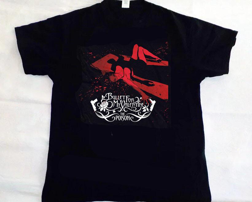 Bullet For My Valentine The Poison t-shirt rock music classic unisex shirt Unisex T-Shirt L
