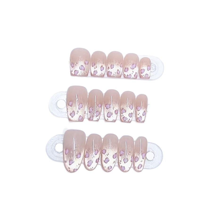 Hand-woven Armor Spring and Summer New Cat Eye Cute Leopard Print High-end Cat Eye Pure Temperament Manicure Sticker