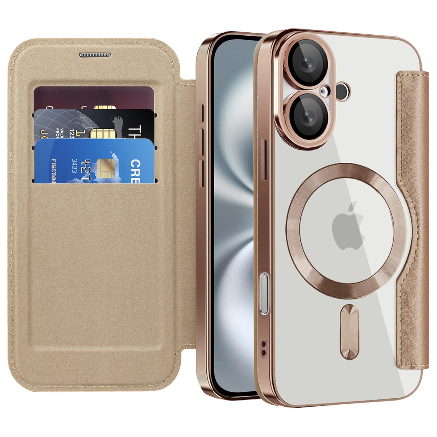 

Для iPhone 16 Магнітний чохол Шкіряний чохол для телефону з блокуванням RFID