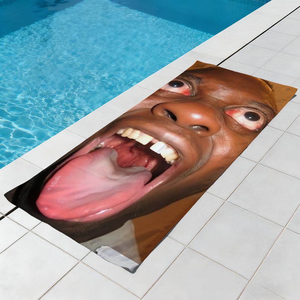 Uomo Brutto Divertente Asciugamano Spiaggia Asciugatura Rapida Morbido Asciugamani Piscina Regalo per Viaggio Palestra Doccia Campeggio sport