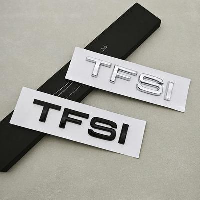 G5 3D Car Sticker Logo TFSI Rear Fender Trunk Emblem Badge For QQ4 A4 A5 A6 A7 A8 S3 S6 Q3 Q5 Q7 20 30 40 55 TFSI Auto Accessories