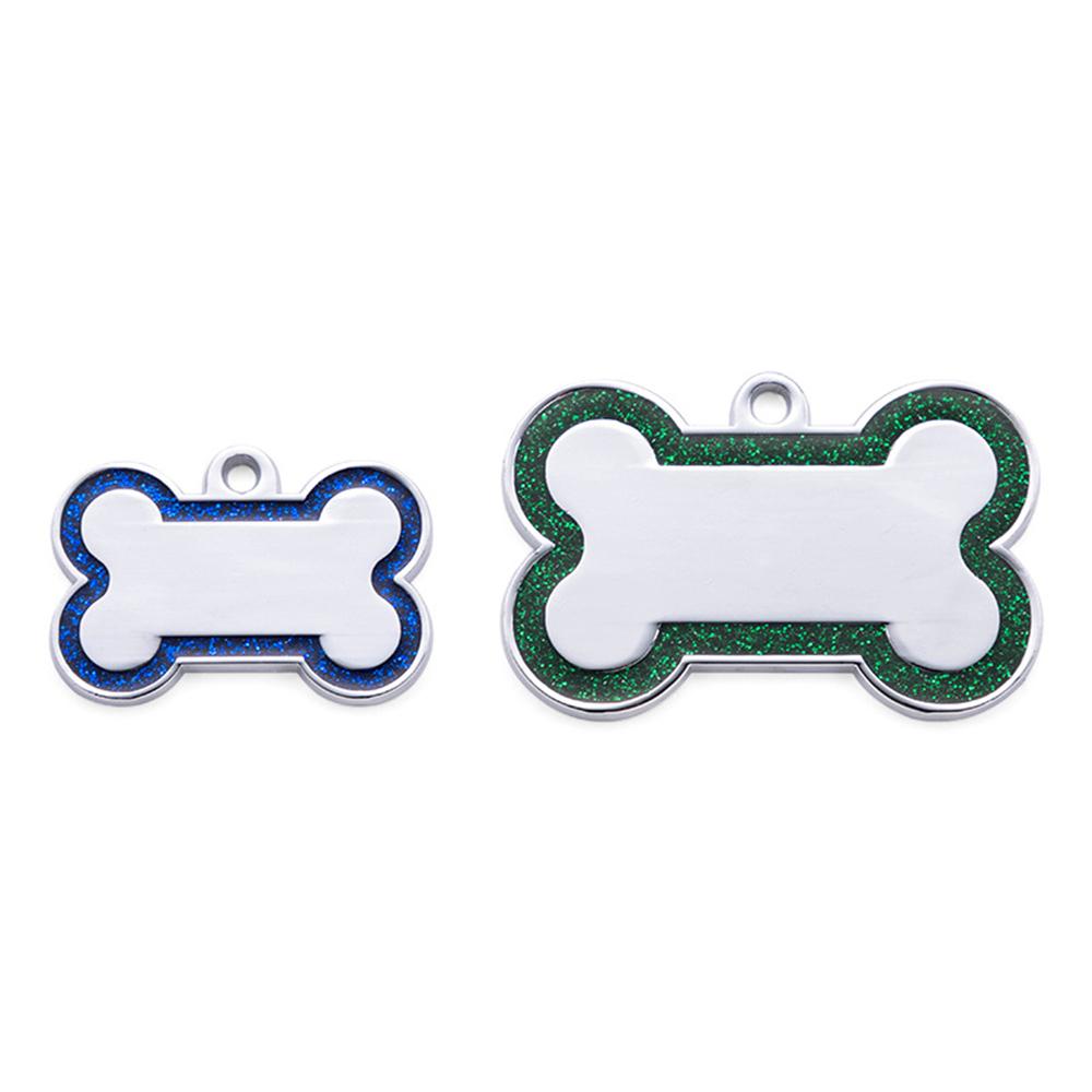 50pcs Dog Tags Personalized for Pets Glitter Dog Name Tag for Small Large Dogs Cats