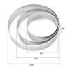 10PCS Round Stainless Steel Tart Ring Heat-Resistant Perforated Molds DIY Mousse Fruit Pie Tartlet Doughnut Mold Kitchen Tools