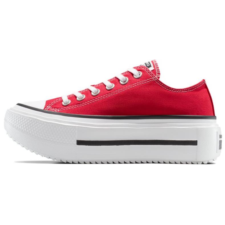Converse Chuck Taylor All Star Lift Double Stack Platform Low Red Unisex Sneakers Black White A16515C