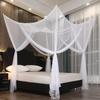 New Four-Door Mosquito Net Netting Prevent Breathable Four Door Mosquito Net Square Double Bed Size Insect Net Home