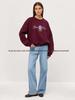 American Style Oversized Round Neck Sweatshirt - Autumn/Winter Casual Versatile Print