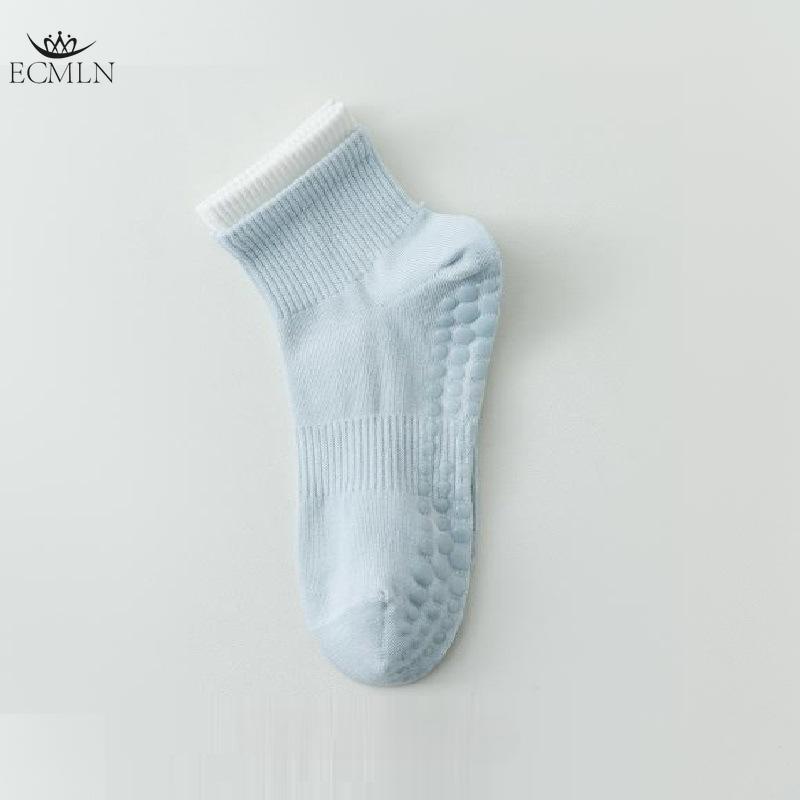 Women's Mid-tube Cotton Socks Pilates Fitness Dance Non-slip Socks Spring and Summer Adult Floor Socks
