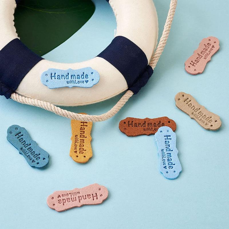 

10 шт. Love DIY Hats Bag PU кожаные этикетки бирки ручной работы с искусственной замшей кожаная этикетка для одежды швейная бирка аксессуары для одежды