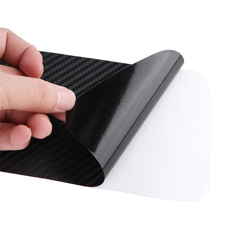 Carbon Fiber PVC Car Rear Bumper Edge Protector Corner Sticker Decal Accessories for Saloon SUV GZW