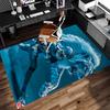 Detroit Lions logo Print Area Rug - Soft, Washable Non-Slip Indoor Mat for Office Chairs, Living Room, Home Office Decorative Rug