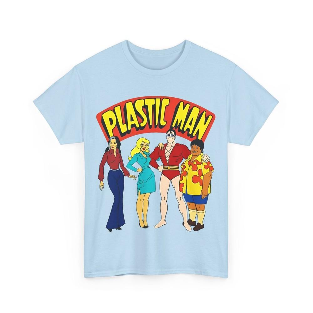 

Plastic Man T-Shirt - Penny, Hula-Hula - Ruby-Spears Saturday Morning Cartoon L