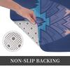 1pc Non-slip Entrance Mat, Suitable for Living Room, Mountain Lake Blue Hallway Carpet, Bedroom Decorative