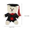 Graduation Bear Key Chain Plush Bear Key Pendant for Hanging Keys