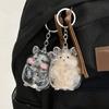 Pet Lover Gift Hamster Hair Keepsakes Keychain Reusable Acrylic Bottle Hangs On Bags Backpacks Jewelry