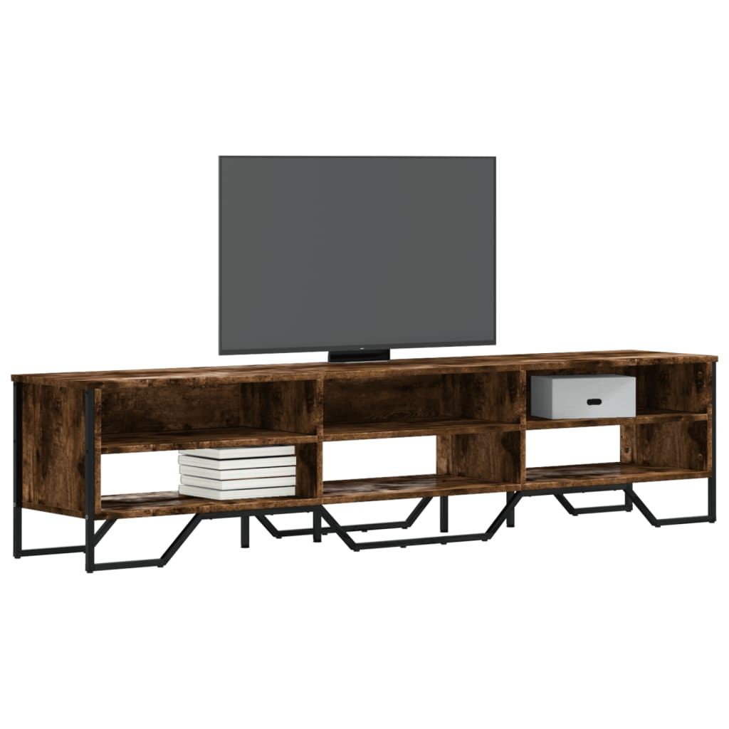 TV Cabinet Smoked Oak 180 X 34 X 41 Cm Wood Based Panel
