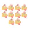 Holiday Blessing Card 10Pcs 3D Bouquet Greeting Card, Thank You Best Wishes Folding Floral Note for Mother's Day Father's