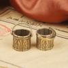 2pcs Antique Small Copperware Buddha Tea Mini Bucket Set Copper Teacup Brass Keychain Pendant Home Decoration Crafts Gift