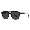  Fashion Double Bridges Square Men Luxury Sunglasses Retro Women Tea Gradient Shades UV400 Sun Glasses