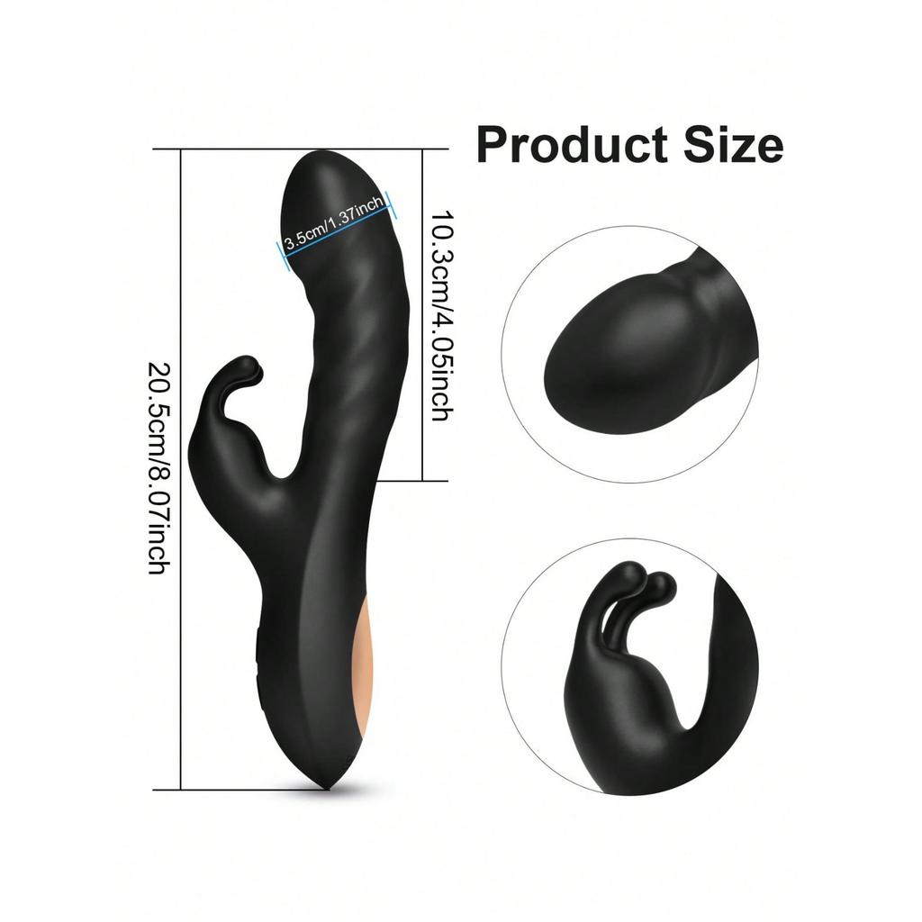 1 Pcs Rabbit Vibrator Clitoris Stimulator Vibrator with 10 Vibration Mode, Personal Massager, Sex Toys for Women