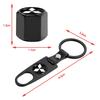 For Mitsubishi Lancer Outlander Pajero ASX Aluminum Car Tire Valve Caps with Car Badge Keyring Keychain Set of Accessories zjcr96