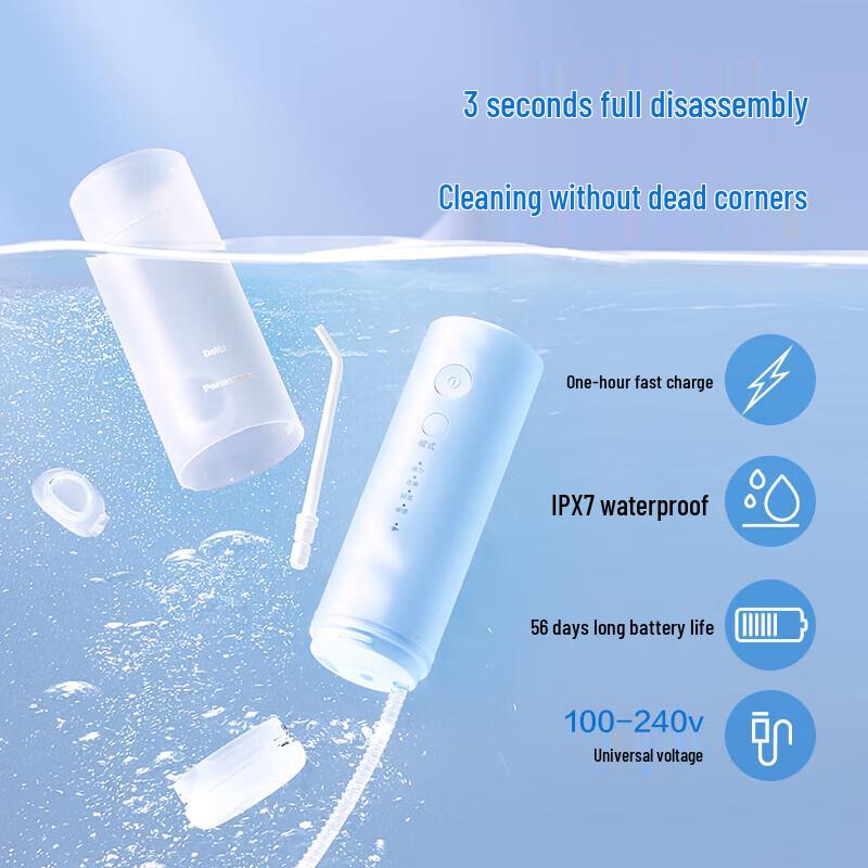 Panasonic Portable Water Flosser EW-DJ33 CN plug (adapter included)