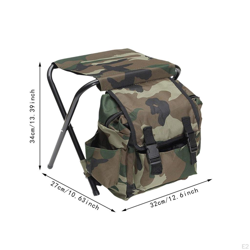 Krzesło wędkarskie z torbą Plecak Stołek Ultralekkie Składane Siedzisko Składane do