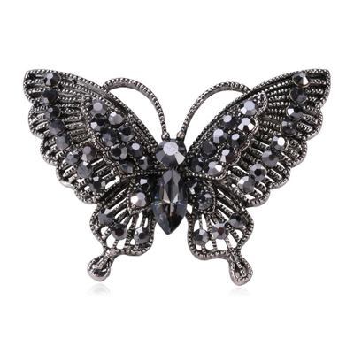 Fashionable High -Grade Exquisite Retro Big Butterfly Brooch Simple And Versatile Dress Accessories