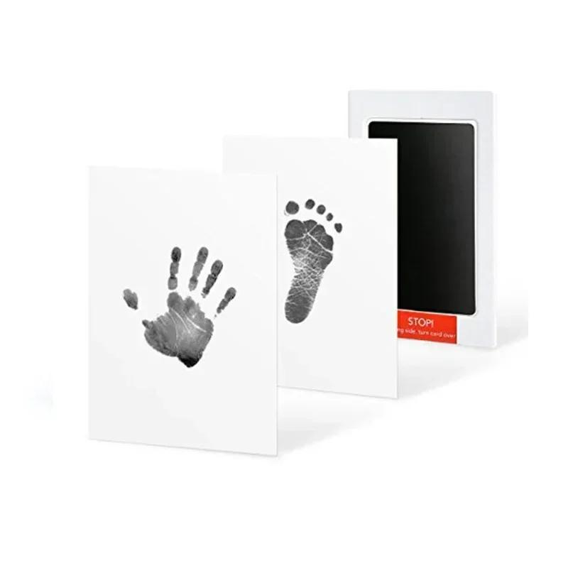 2 Set Baby Handprint Footprints Ink Pads Safe Non-toxic No-Touch Skin Inkless Inkpad Kits Pet Cat Dog Paw Prints Souvenirs Gifts