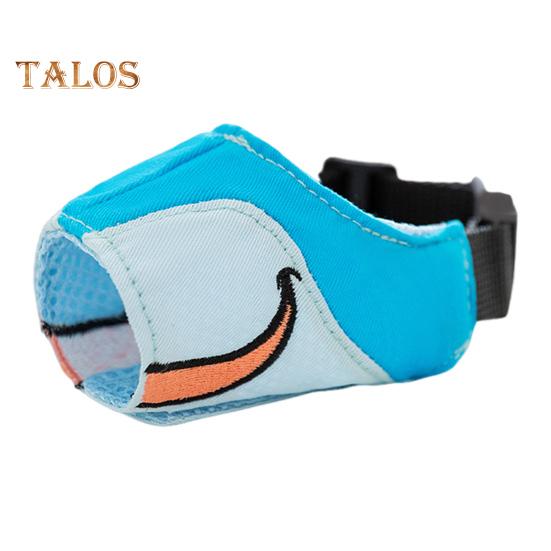 

Намордник для собак, регулируемый, против укусов и лая, дышащий, питьевой, с рисунком из мультфильма, намордник для маленьких и больших собак