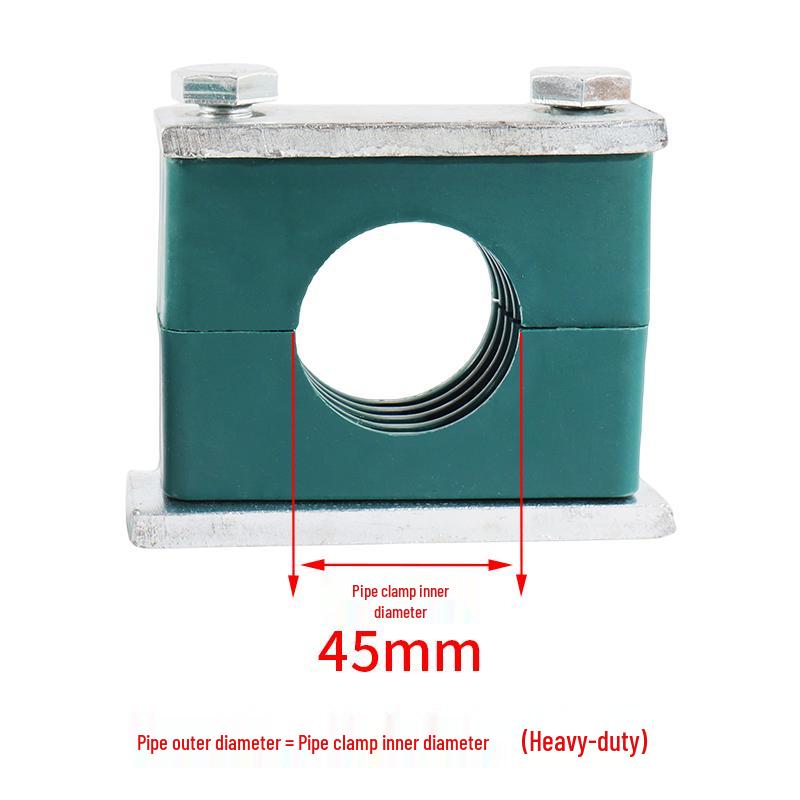 Heavy Duty Hydraulic & Marine Pipe Clamp - Double & Fixed Plastic Clamp