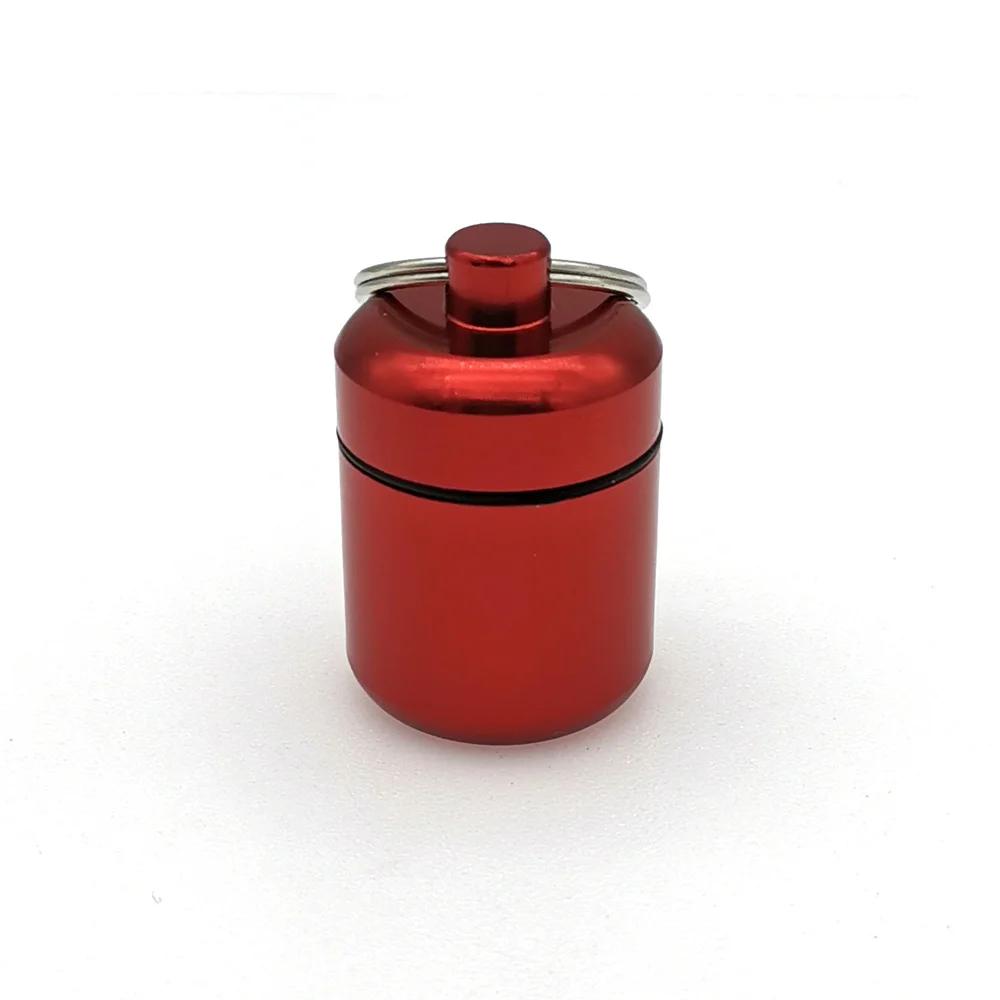 Aluminum Alloy Pill Keychain Holder Small Pill Box Pill Case Waterproof Pill Organizer Stonego Portable Pill Holder Keychain