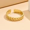 Three-Dimensional Titanium Steel Adjustable Chain Ring for Women