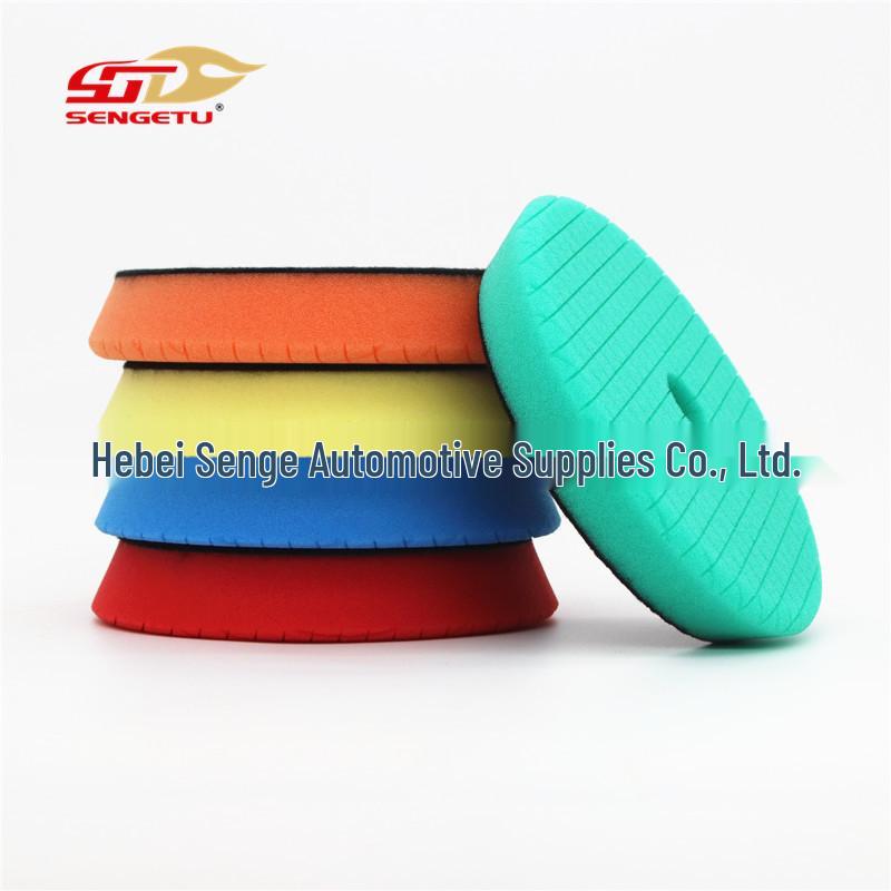 5-inch Beveled Square Self-Adhesive Car Polishing Pad for Surface Scratch Repair