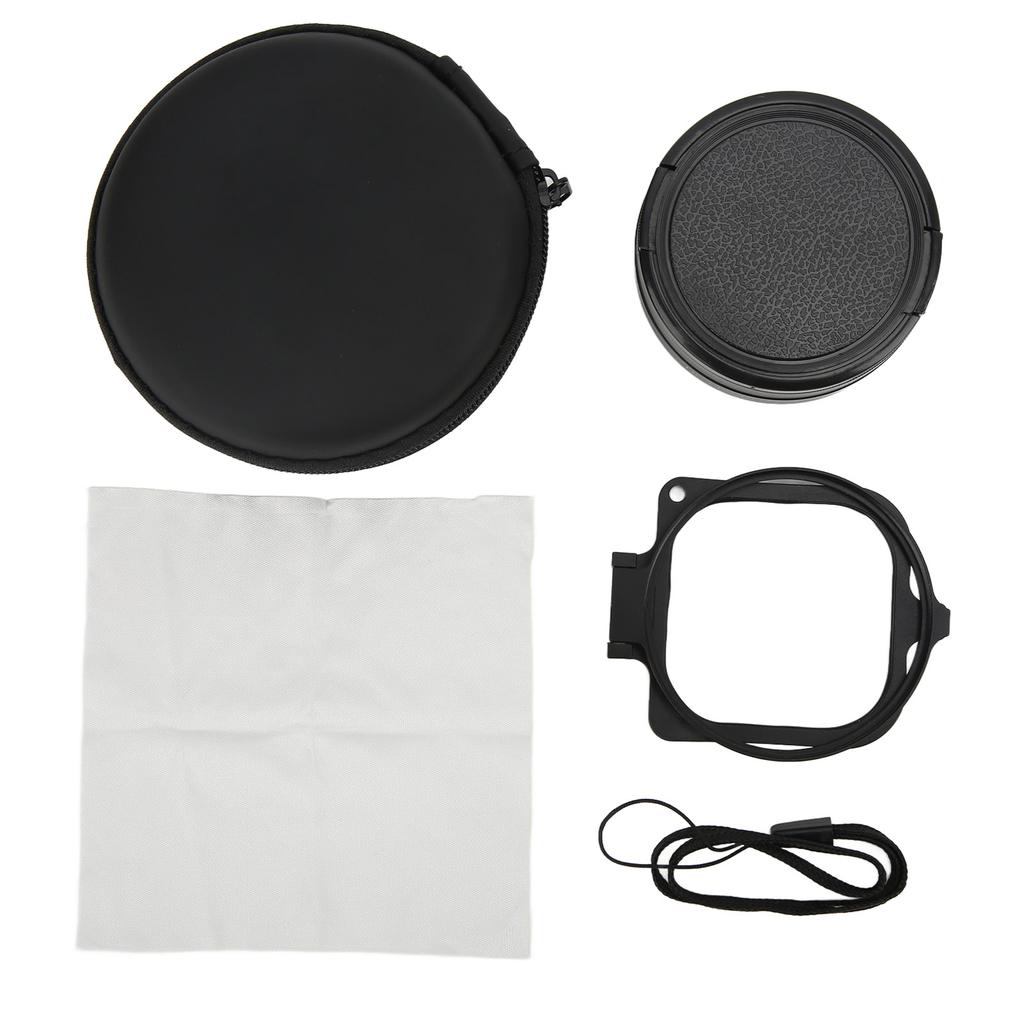 JUNESTAR 16x HD Macro Lens Red Purple Diving Filter 58mm Adapter Ring Lens Cap for Hero 9