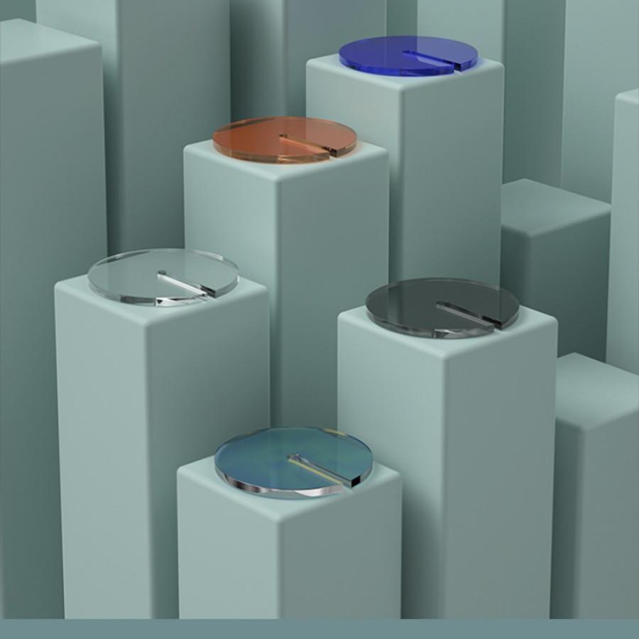 4PCS Simple and Thickened Acrylic Coaster Coffee and Tea Cup Anti-heat Insulation Mat Light Luxury Round High-temperature Tea Ceremony  Bowl Tray Mat