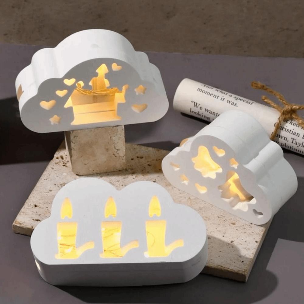 Creative Candle Lamp Silicone Mold Soft Halloween Candle Jar Mold  Party Decoration