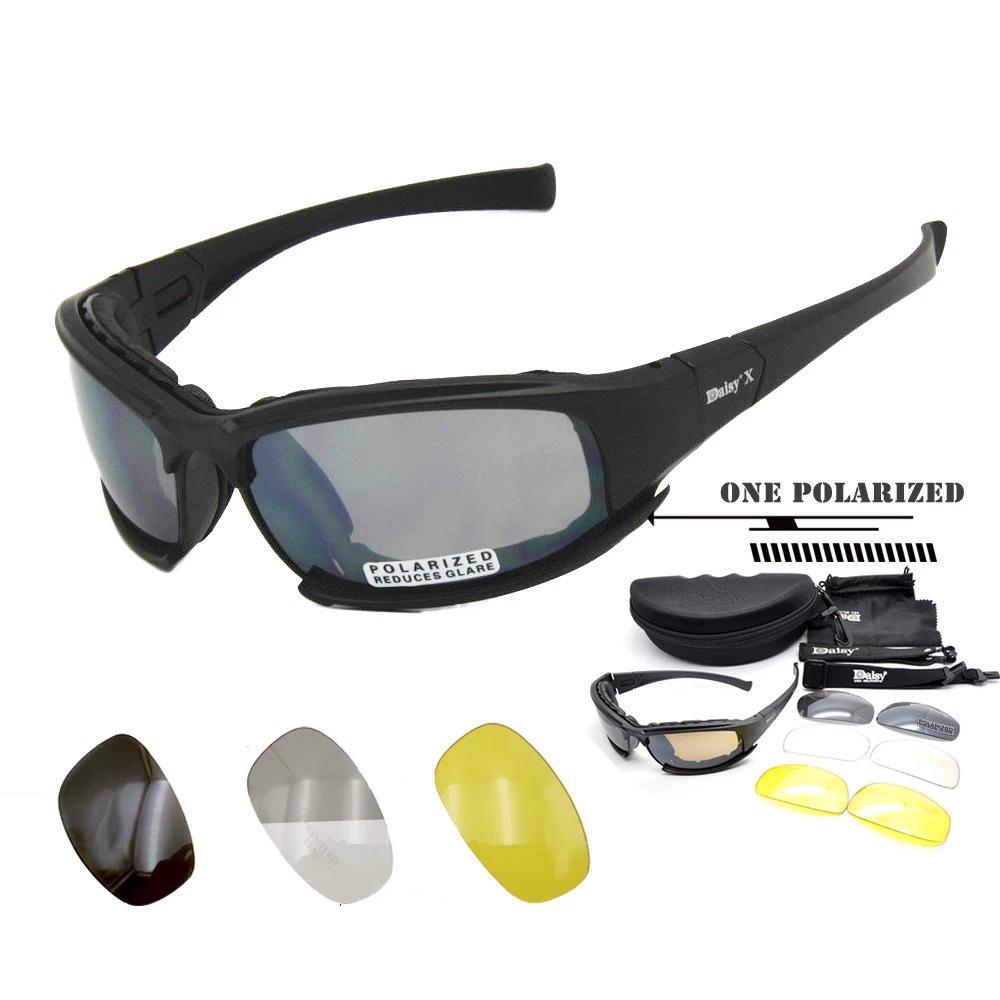 

daisy X7Tactical Goggles CS Shooting glasses, polarized motorcycle goggles, protective eyewear for riding against wind, sand, and impact x7pc（daisy Label）