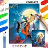 Goofy Moon Night Oil Painting Art Kit Handmade Diy Home Decorations