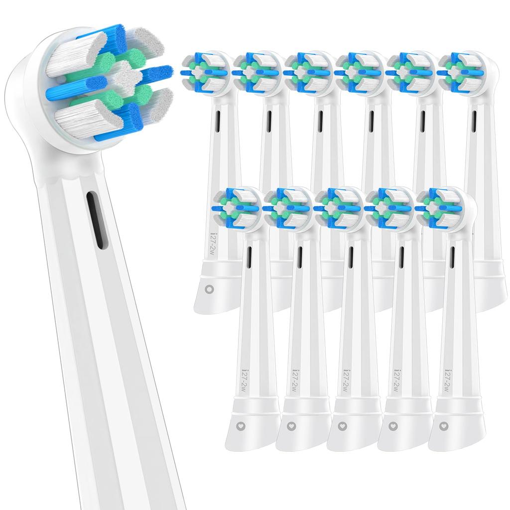 12 Replacement Brush Heads for Braun Oral-B iO Compatible with Oral-B iO Braun Electric Toothbrushes, Sizes 2, 3, 4, 5, 6, 7, 8, 9, 10