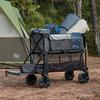 TIMBER RIDGE Outdoor Carry Foldable Carry Convergence Compatible with Long Compatible with All Freestanding Large Load Outdoor Gray Wagon, 2-Story