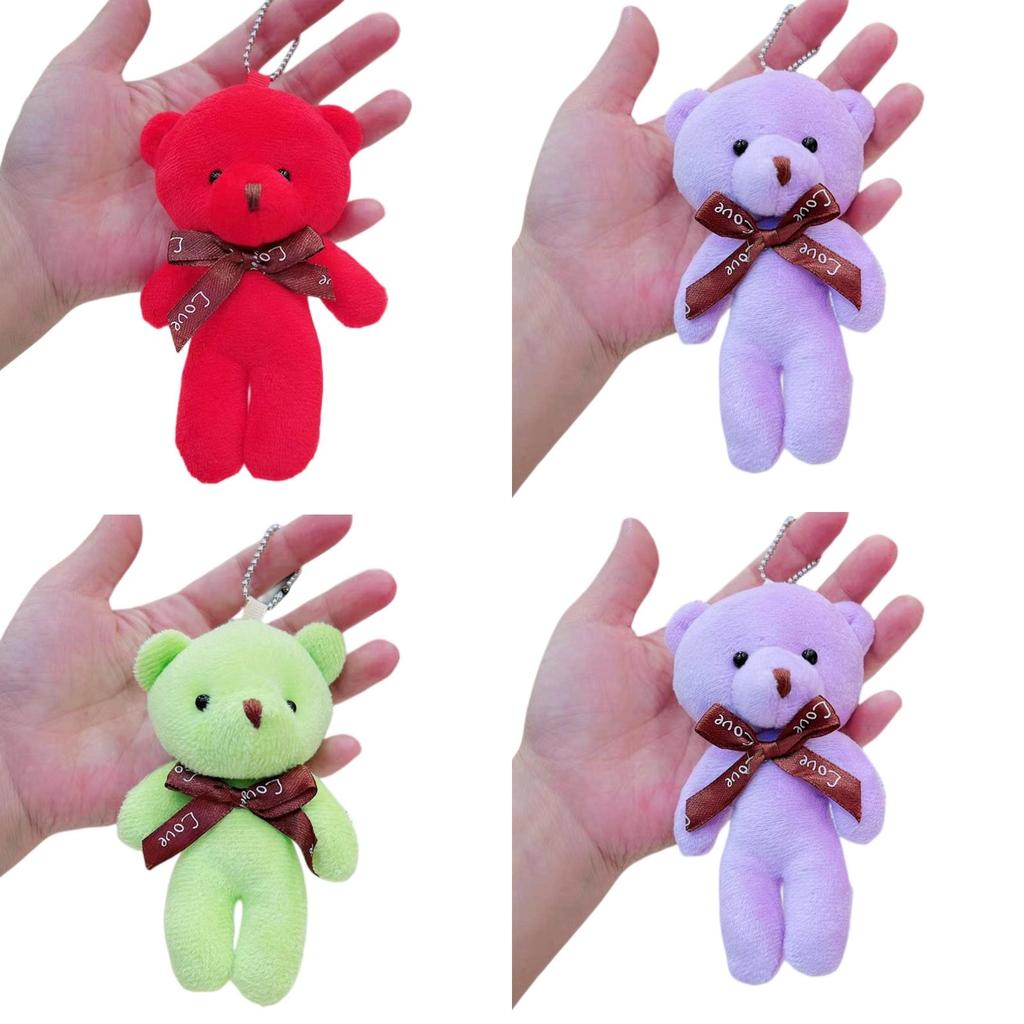 Niedlicher Teddybär Plüsch Schlüsselanhänger Anhänger Großhandel Geschenk