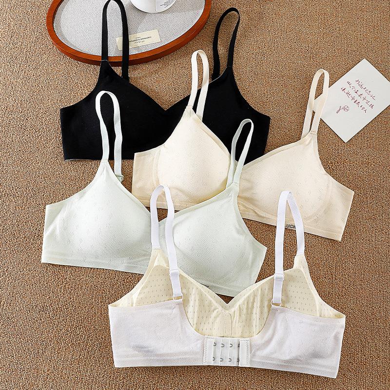 Less sporty, no steel rim, comfortable jelly glue jacquard, new bra for middle and high school students during development