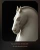 Elegant Creative Ru Ware Ceramic Horse Tea Pet – Tang Dynasty-Inspired Home Ornament and Souvenir Gift.