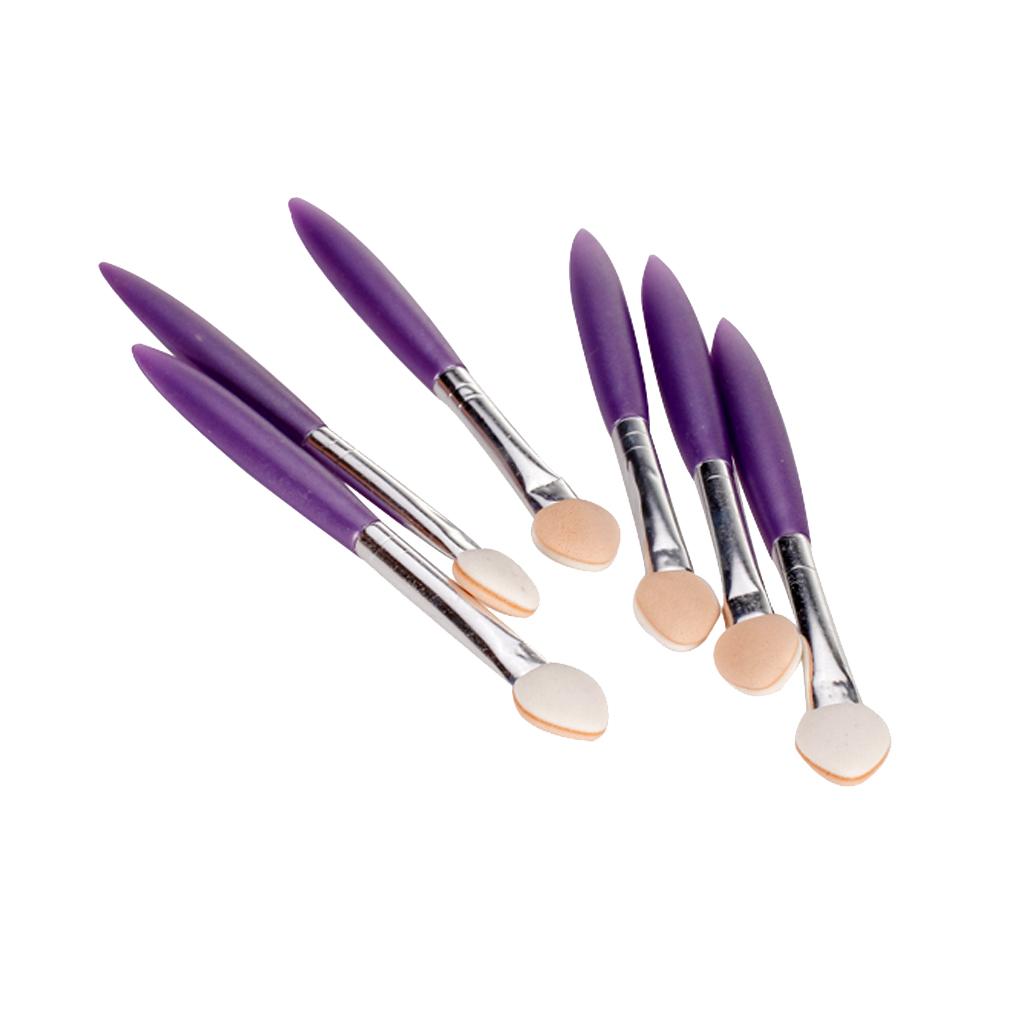 

6 шт. Односторонний мягкий пенопластовый наконечник Кисти для век Тени для век Аппликаторы Инструменты для макияжа Случайный цвет