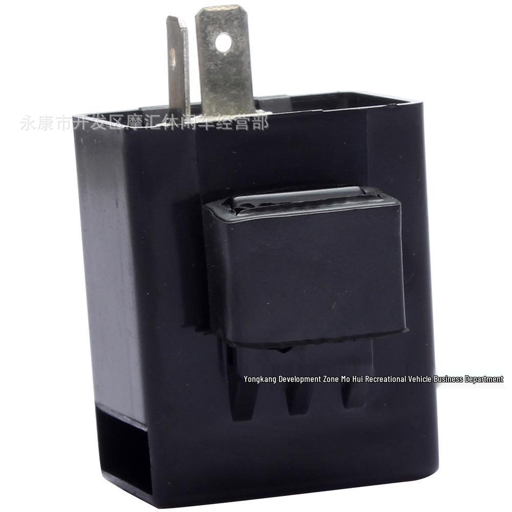 

12V 2-Pin Signal Flasher & Indicator Buzzer for Off-road Motorcycle, ATV, Buggy, & Skateboard GY6 Hybrid Car Model