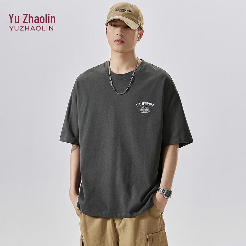 YUZHAOLIN Men s Heavyweight Short Sleeve T-Shirt L