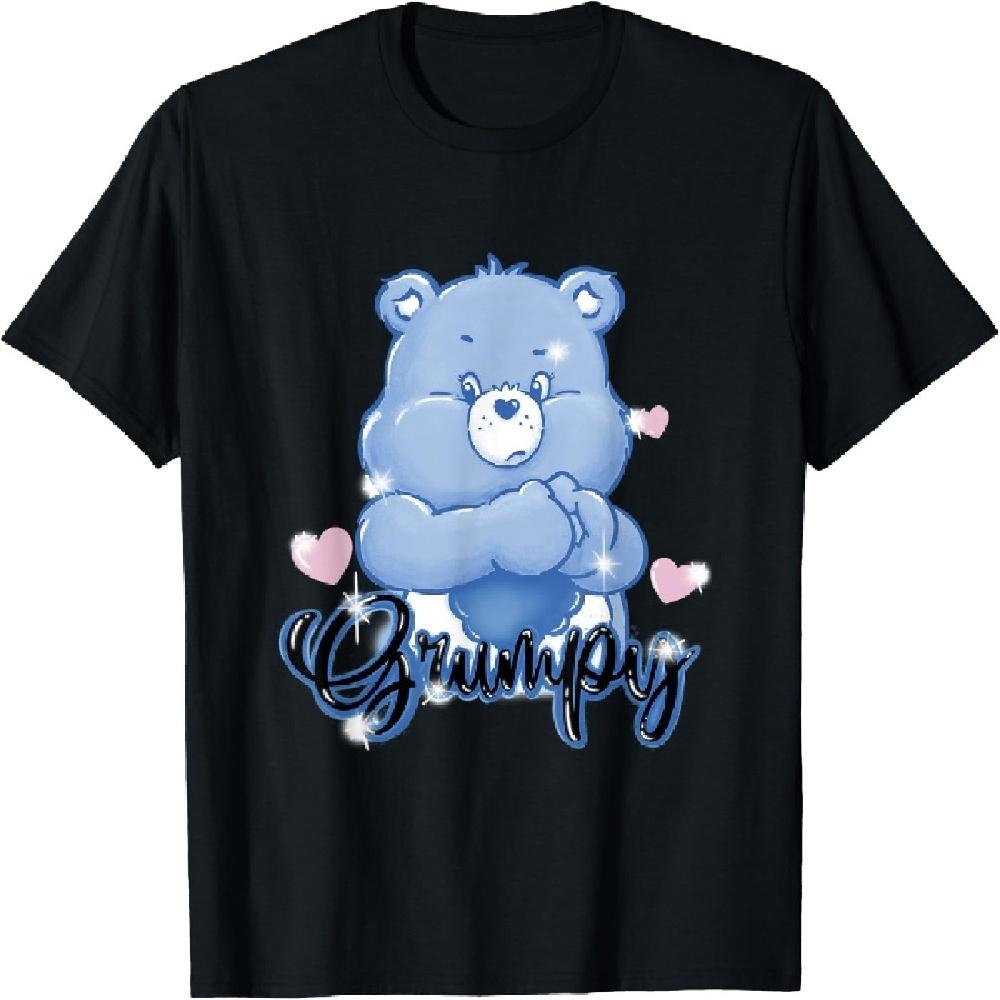 

Care Bears Grumpy Bear Old School Graffiti Heart T-Shirt M чорний