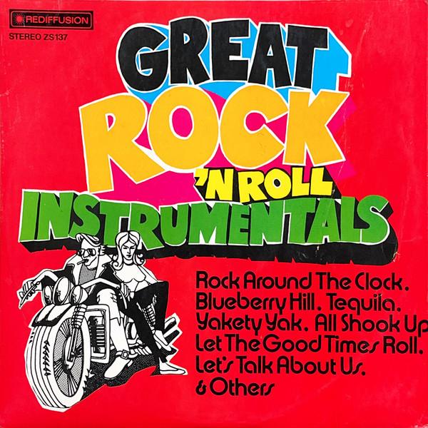 Виниловая пластинка ROCKNROLL BAND Great Rock N Roll Instrumentals RIMZS137 Rediffusion 1973 UK Rock Б/у