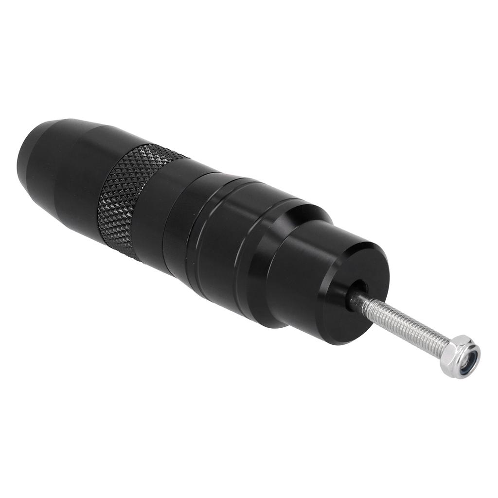 Motorcycle Exhaust Pipe Slider Aluminum Alloy Anti Falling Guard Protector (Black )