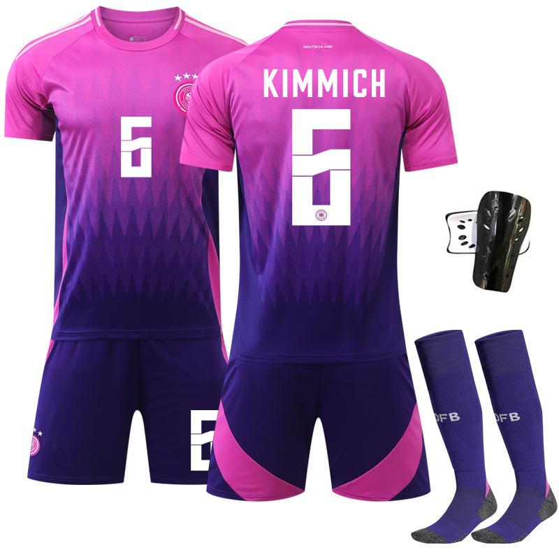 Germany Away Football Jersey Number Crosskimich Purple European Cup Jersey Custom Short-sleeved Jersey